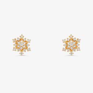 Brinco Stud com Diamantes em Ouro Amarelo 18k