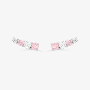 Brinco Ear Cuff Cravejado em Prata 925