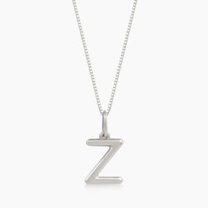 Pingente Letra Z em Ouro Branco 18K