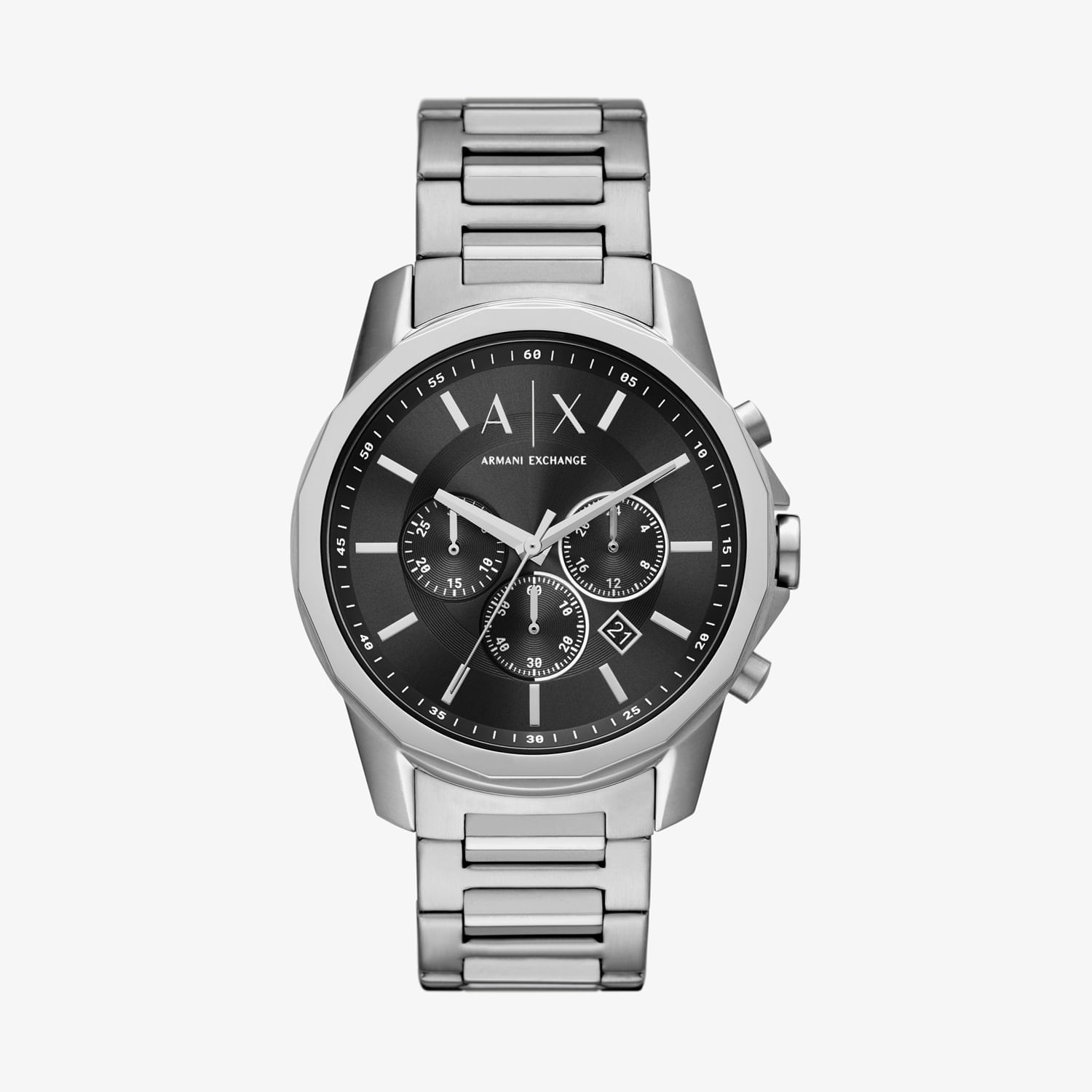 Relógio Armani Exchange Masculino em Aço Prateado | MONTE CARLO