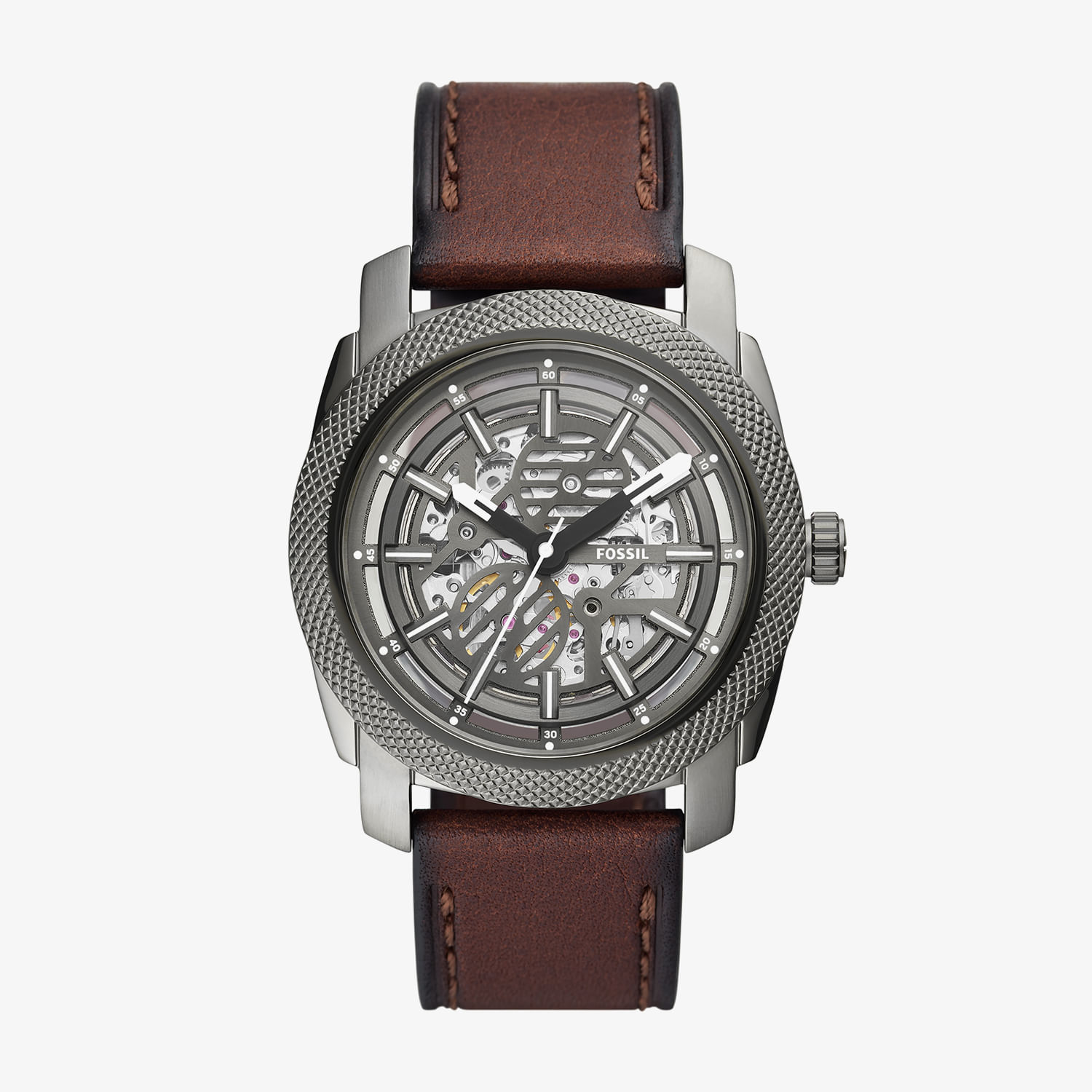 Relógio Fossil Machine Masculino Automático em Couro ME3254