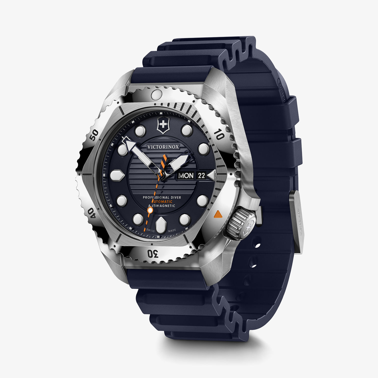 Relógio Victorinox Automático Masculino em Borracha Azul DIVE PRO