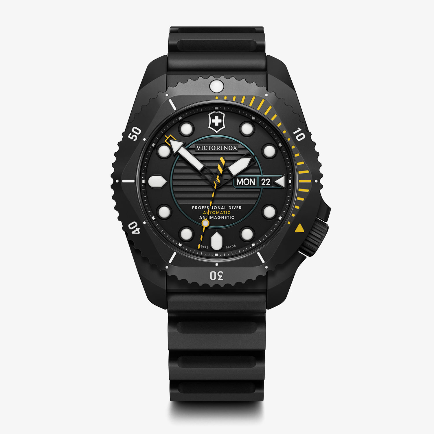 Relógio Victorinox Masculino Automático em Borracha Preta DIVE PRO