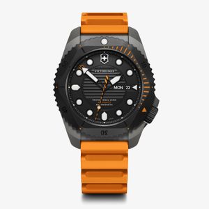 Relógio Victorinox Masculino Automático em Borracha Laranja DIVE PRO 241996