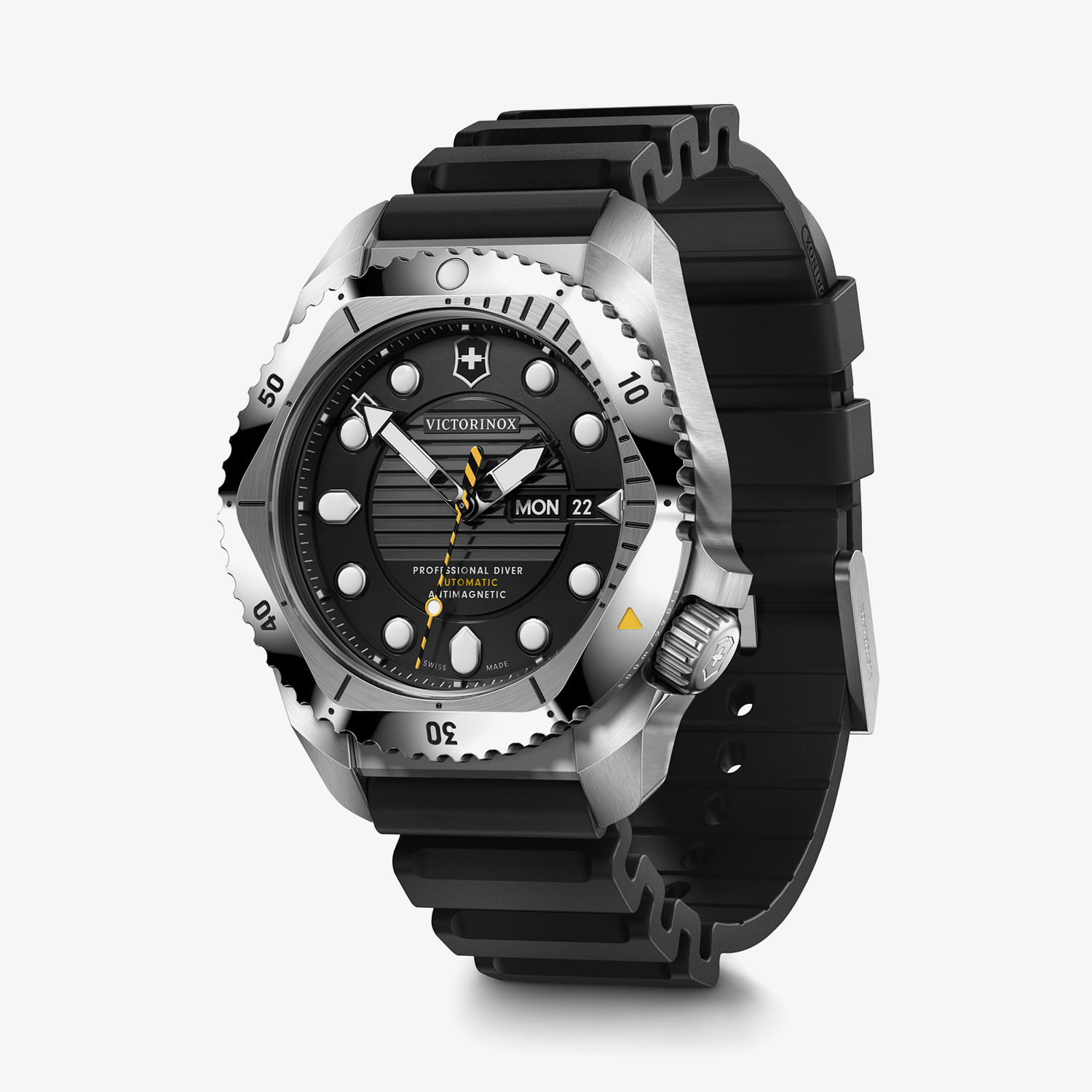 Relógio Victorinox Masculino Automático em Borracha Preta DIVE PRO