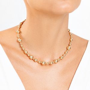 Colar Esferas Maxi em Ouro Amarelo 18k