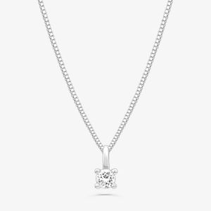 Pingente com 15 Pontos de Diamantes em Ouro Branco 18k