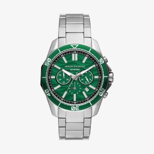 Relógio Armani Exchange Masculino em Aço com Mostrador Verde AX1957B1