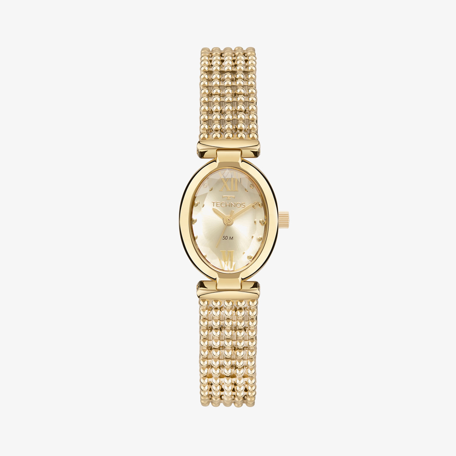 Relógio Technos Feminino Oval em Aço Dourado 2035MZH/1D | MONTE CARLO