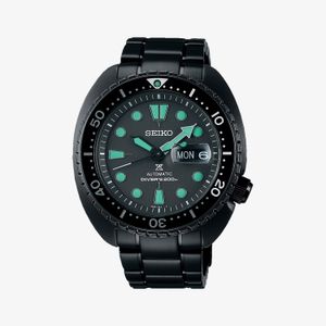 Relógio Seiko Prospex Sea Black Series em Aço Preto e Cristal de Safira SRPK43B1