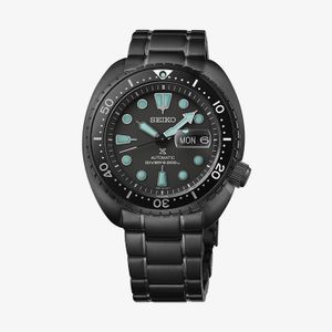 Relógio Seiko Prospex Sea Black Series em Aço Preto e Cristal de Safira SRPK43B1