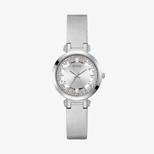 Relógio Guess Feminino em Couro Prata GW0535L3