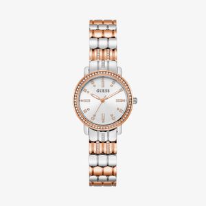 Relógio Guess Feminino em Aço Bicolor Prateado e Rosé GW0612L3