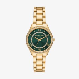 Relógio Michael Kors Lauryn Feminino em Aço Dourado com Cristais MK4737