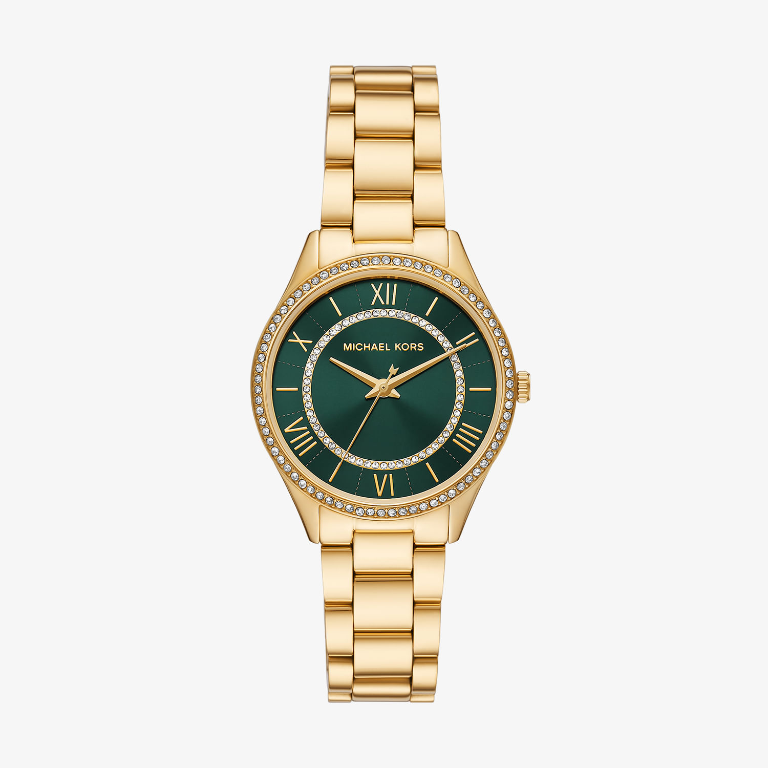 Relógio Michael Kors Lauryn Feminino em Aço Dourado com Cristais