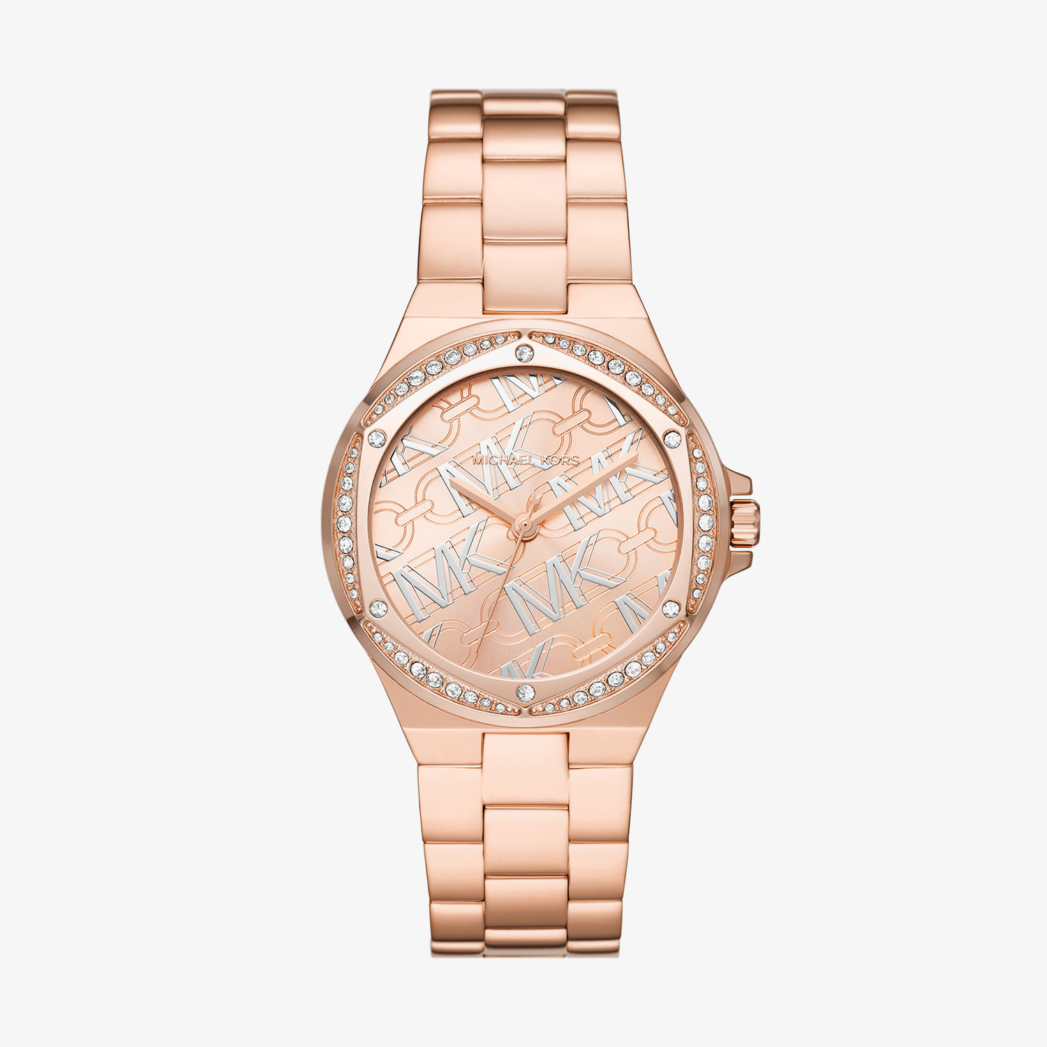 Relógio Michael Kors Lennox em Aço Rosé com Cristais MK7405