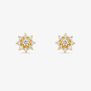 Brinco com Diamantes em Ouro Amarelo 18k