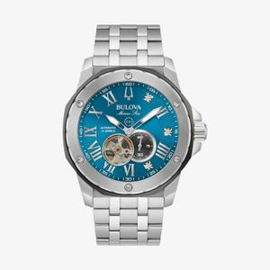 Relógio Bulova Masculino Marine Star Automático e Diamantes 98D184