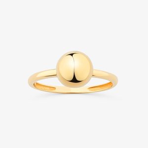 Anel Esfera em Ouro Amarelo 18k