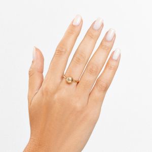 Anel Esfera em Ouro Amarelo 18k