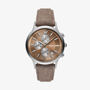 Relógio Emporio Armani com Pulseira de Tecido Marrom AR11456B1