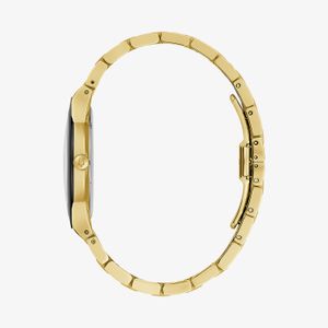 Relógio Bulova Masculino Millennia em Aço Dourado e Mostrador Preto com Lente de Safira 97A183