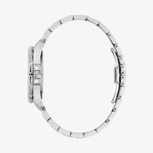 Relógio Bulova Marine Star Feminino em Aço Prateado com Diamantes e Madrepérola 96P248