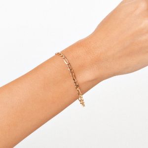 Pulseira Malha Groumet em Ouro Amarelo 18k - 21cm