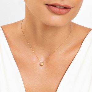 Pingente Orgânico com Diamante em Ouro Amarelo 18k