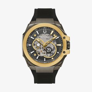 Relógio Bulova Automático Masculino com Pulseira de Silicone 98A310