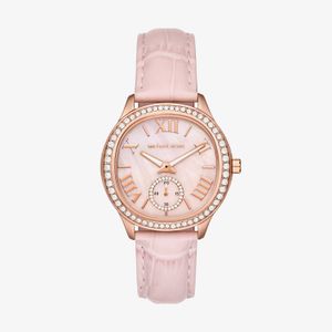 Relógio Michael Kors Feminino em Couro Rosa MK4820/0JN