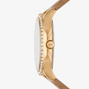 Relógio Michael Kors Feminino em Couro Caramelo MK4819/0DN