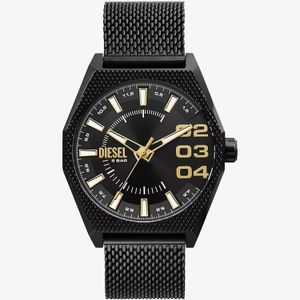 Relógio Diesel Masculino Scraper em Aço Preto DZ2194B1