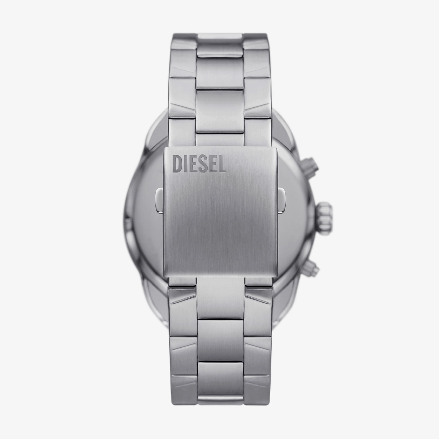 Relógio Diesel Masculino Spiked em Aço Prateado e Mostrador Azul