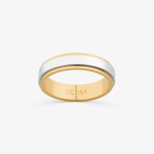 Aliança em Ouro Amarelo e Ouro Branco 18k - 4,9 mm