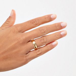 Aliança Anatômica em Ouro Amarelo 18K - 6 mm