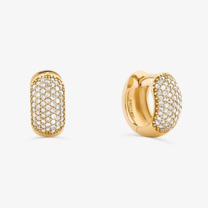 Brinco Argola com Diamante em Ouro Amarelo 18k