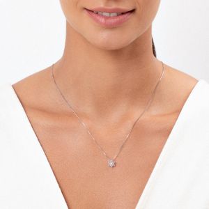 Pingente com Diamantes em Ouro Branco 18k