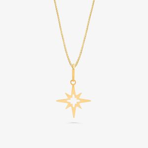 Pingente Estrela em Ouro Amarelo 18k