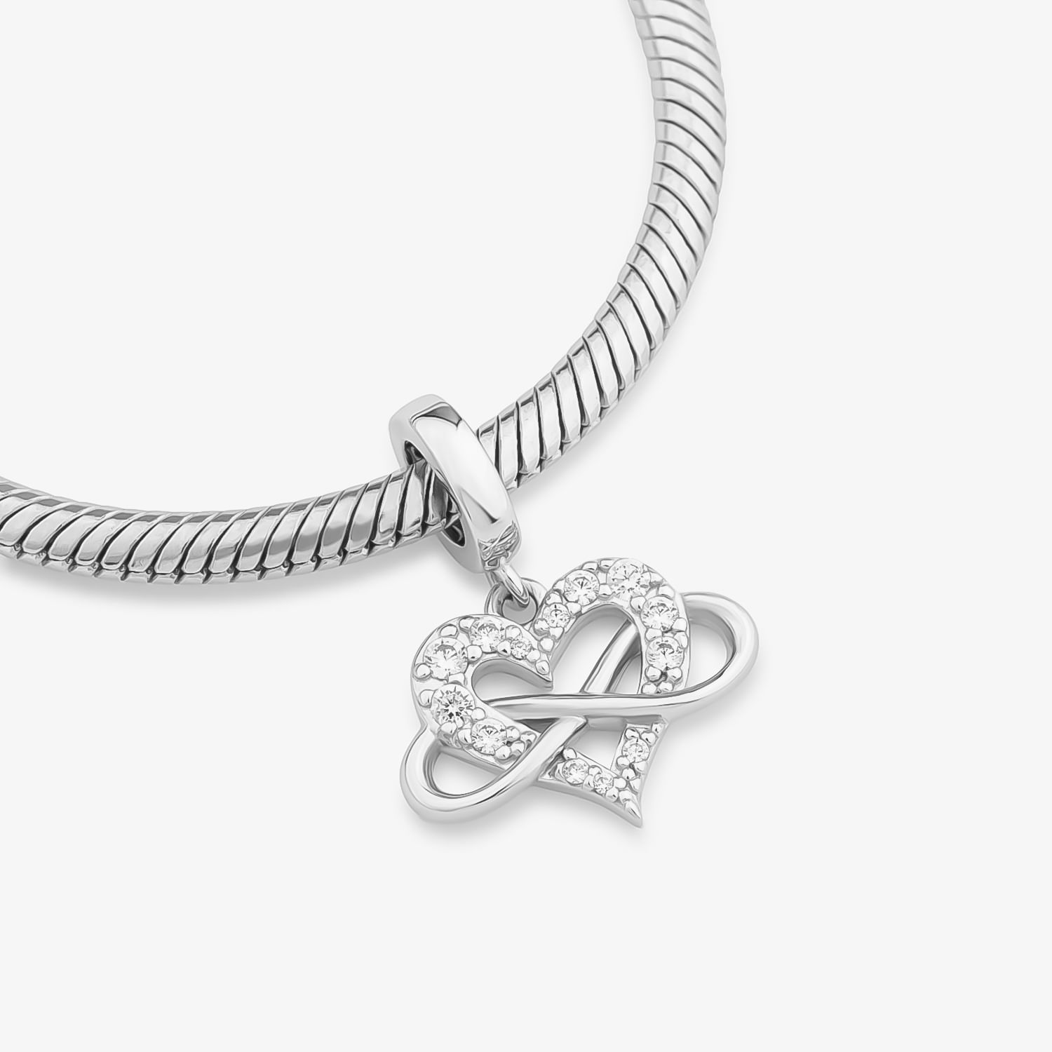 Ciondolo infinito in argento sterling .925 x 1 per sempre insieme