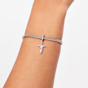 Charm Cristo Redentor Cravejado em Prata 925