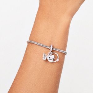 Charm Princess Cravejado em Prata 925