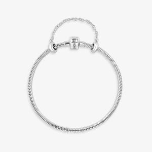 Pulseira Maleável Em Prata 925 Com Fecho Tradicional - 19,5 cm