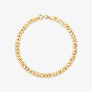 Pulseira Malha Groumet em Ouro Amarelo 18k - 18cm