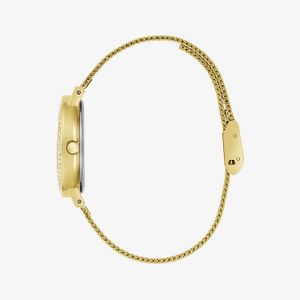 Relógio Guess Feminino em Aço Dourado e Brilhos GW0671L2