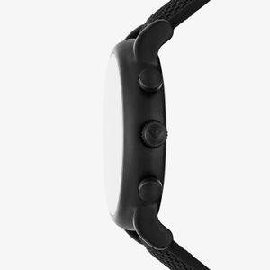 Relógio Emporio Armani Masculino em Couro Preto