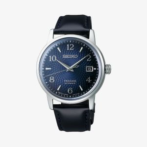 Relógio Seiko Presage Masculino Automático em Couro Azul