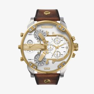 Relógio Diesel Masculino Mega Chief com Pulseira de Couro DZ7483B1