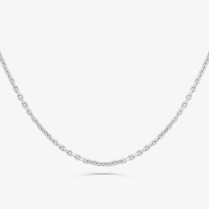 Corrente Malha Cartier em Ouro Branco 18k - 80 cm