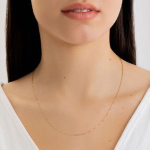 Corrente Malha Veneziana em Ouro Amarelo 18k - 50 cm